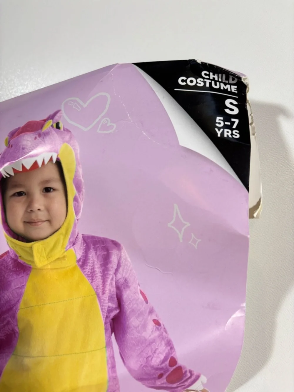 Spooktacular Creations Youth Triceratops Costume Small Plush Dinosaur Pink